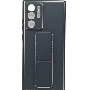 Samsung Galaxy Note 20 Ultra Premium Gold Electroplated Luxury Leather Case with Magnetic Car Mount Holder & Wrist Strap Case Kickstand