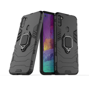 Samsung A11/M11 Armor Case + 3D Tempered Glass Protector