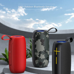 Awei Y370 Original Bluetooth Speaker Music Super Power Bass 20W IPX5 Outdoor HiFi 3D Sound Bar With Led For PC