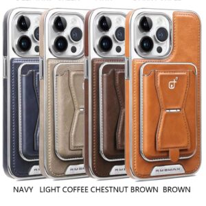 Leather Wallet Stand Phone Case For iPhone 13  14 15 16 Pro Max Series Phone Card Holder Leather Cover.