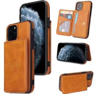 iPhone 11 Series Luxury Leather Wallet Back Cover Case