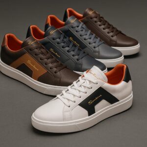 Santon Premium Men’s Leather Sneakers