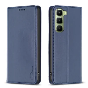 For Infinix Hot Series Cow Texture Magnetic Leather Phone Case